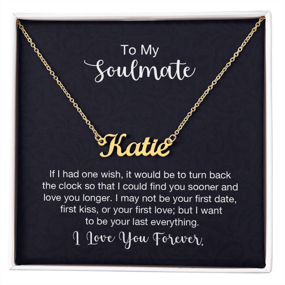 Custom Name Necklace - For Soulmate