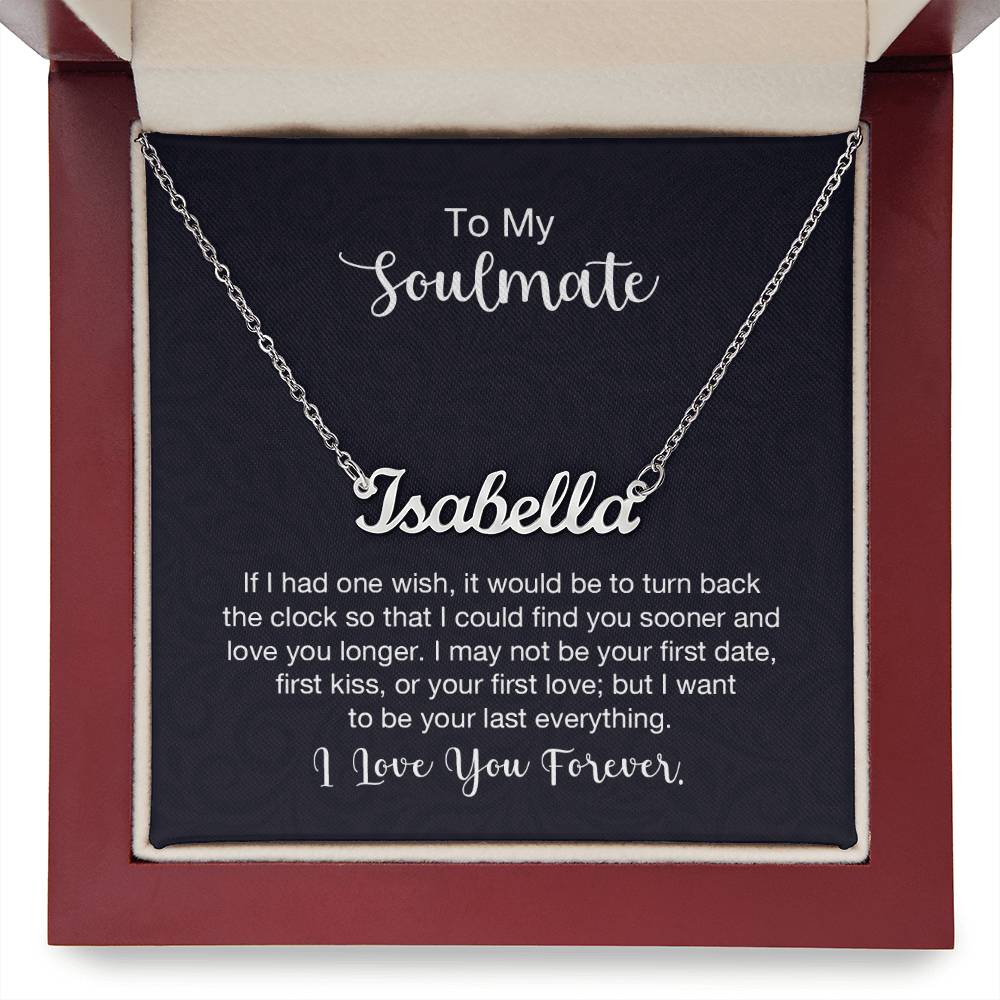 Custom Name Necklace - For Soulmate