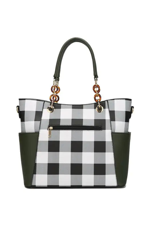 Checker Tote Bag