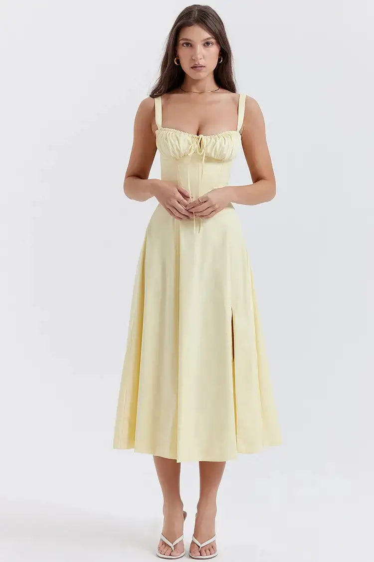 Elegant Vintage Pleated Dresses