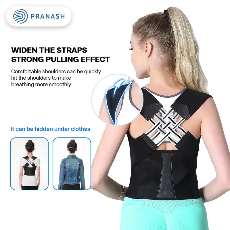 Stock Adjustable Back Posture Corrector Belt Women Men